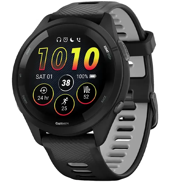 Relógio Garmin Forerunner 265 AMOLED 010-02810-10 com GPS Wi-Fi - Preto