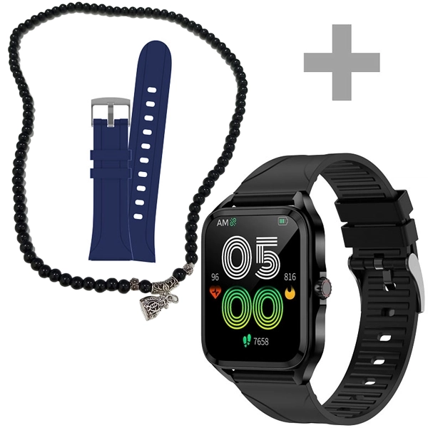 Relógio G-TiDE Q1 com Bluetooth - Preto + Pulseira (Anatel)