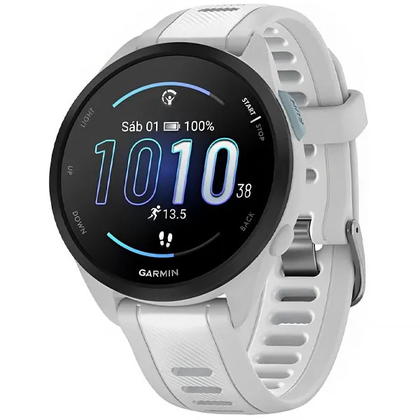 Relógio Garmin Forerunner 165 Music AMOLED 010-02863-31 com GPS Bluetooth - Cinza