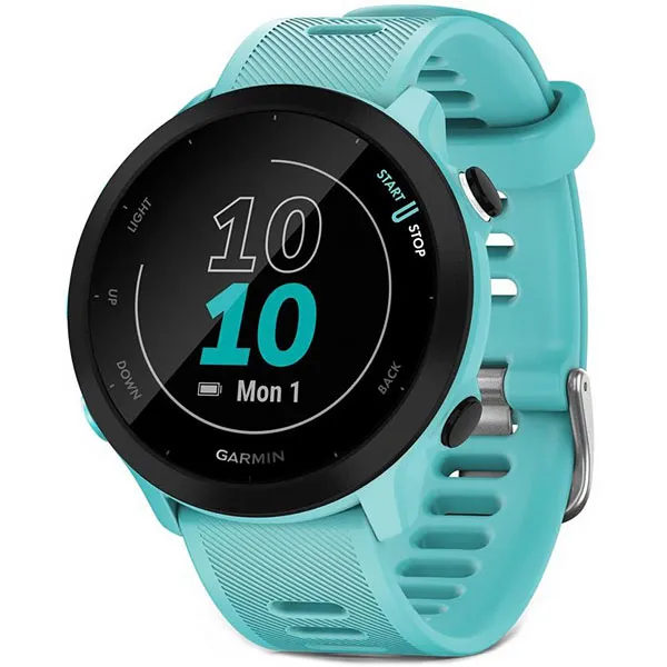 Relógio Garmin Forerunner 55 010-02562-12 com GPS Bluetooth - Azul Claro