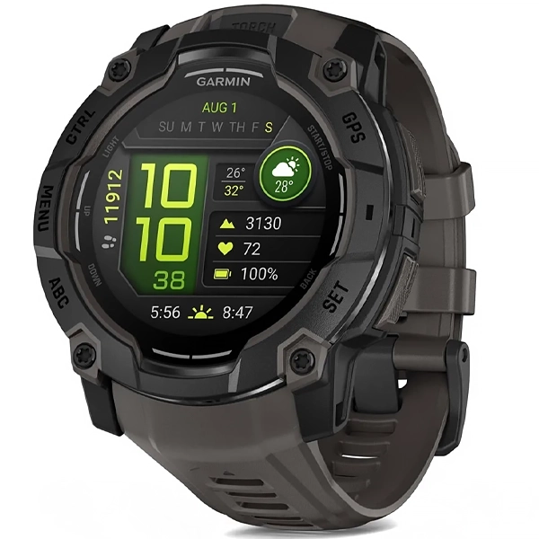 Relógio Garmin Instinct 3 AMOLED 010-03020-00 50 mm com GPS Bluetooth - Preto Cinza