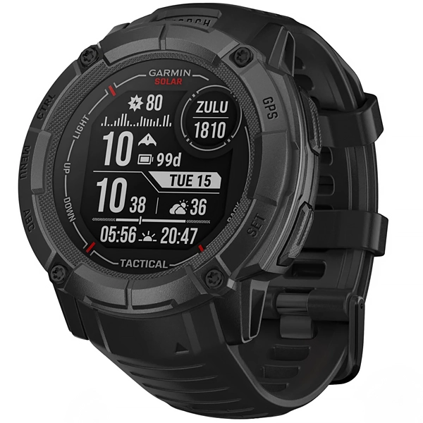 Relógio Garmin Instinct 2X Solar Tactical 010-02805-03 com GPS Bluetooth - Preto