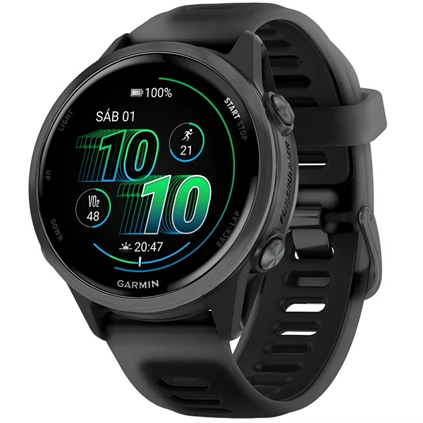 Relógio Garmin Forerunner 570 010-02970-00 42 mm com GPS Bluetooth - Preto