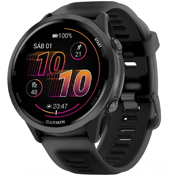 Relógio Garmin Forerunner 570 010-02971-00 47 mm com GPS Bluetooth - Preto