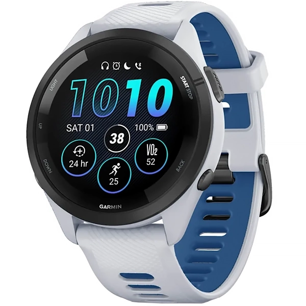 Relógio Garmin Forerunner 265 AMOLED 010-02810-11 com GPS Wi-Fi - Branco Azul