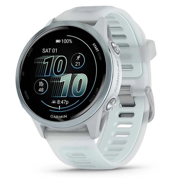 Relógio Garmin Forerunner 570 010-02970-01 42 mm com GPS Bluetooth - Azul Claro