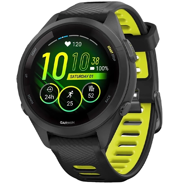 Relógio Garmin Forerunner 265S AMOLED 010-02810-13 com GPS Wi-Fi - Preto Amarelo