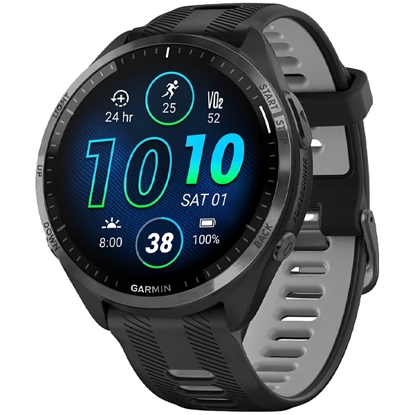 Relógio Garmin Forerunner 965 AMOLED 010-02809-10 com GPS Bluetooth - Preto
