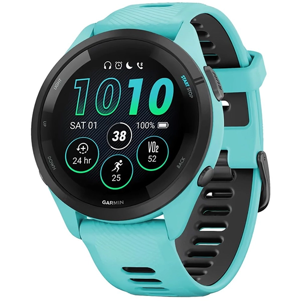 Relógio Garmin Forerunner 265 AMOLED 010-02810-12 com GPS Wi-Fi - Azul Claro