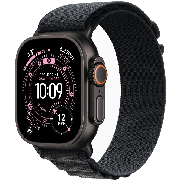 Apple Watch Ultra 3 49 mm M MF0V4BE A3281 GPS + Celular - Black Titanium Black Alpine Loop (Anatel)