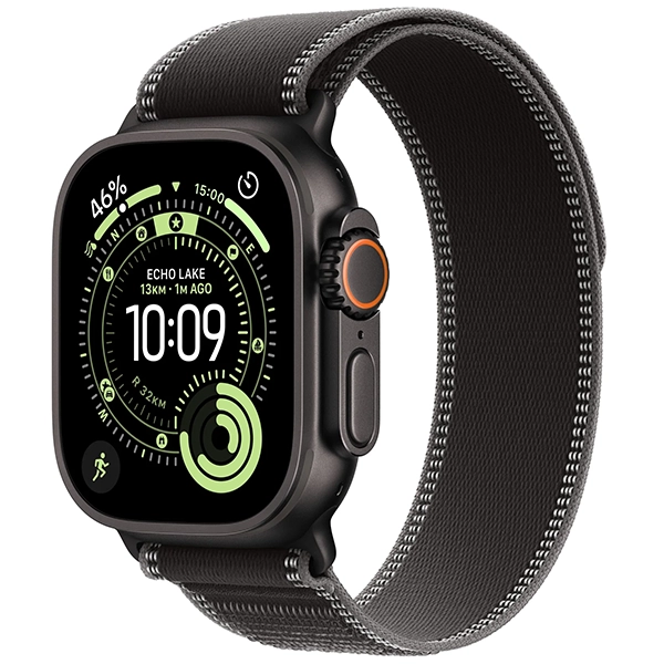 Apple Watch Ultra 3 49mm M L MF1H4AF A3281 GPS + Celular - Black Titanium Black Charcoal Trail Loop