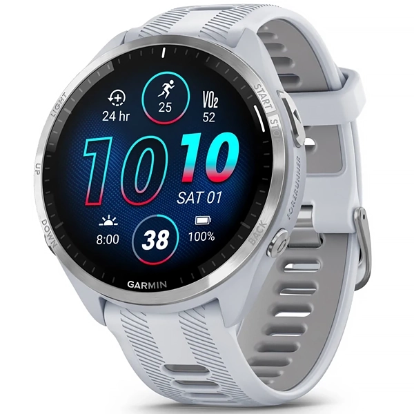 Relógio Garmin Forerunner 965 AMOLED 010-02809-21 com GPS Bluetooth - Branco
