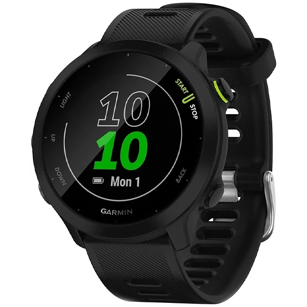 Relógio Garmin Forerunner 55 010-02562-5A com GPS Bluetooth - Preto (Inglês)