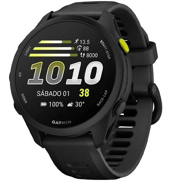 Relógio Garmin Forerunner 70 010-04307-00 43 mm com GPS Bluetooth - Preto