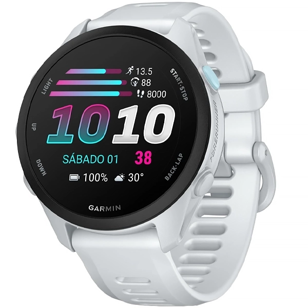 Relógio Garmin Forerunner 70 010-04307-01 43 mm com GPS Bluetooth - Branco