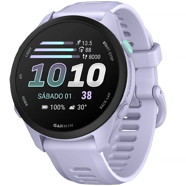 Relógio Garmin Forerunner 70 010-04307-03 43 mm com GPS Bluetooth - Roxo