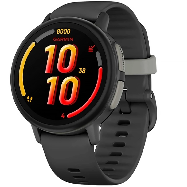 Relógio Garmin Bounce 2 Kids 010-03399-00 com GPS Wi-Fi - Preto Cinza