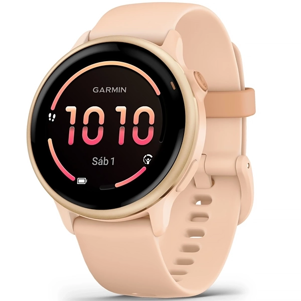 Relógio Garmin Vivoactive 6 010-02985-43 com GPS Wi-Fi - Rosa