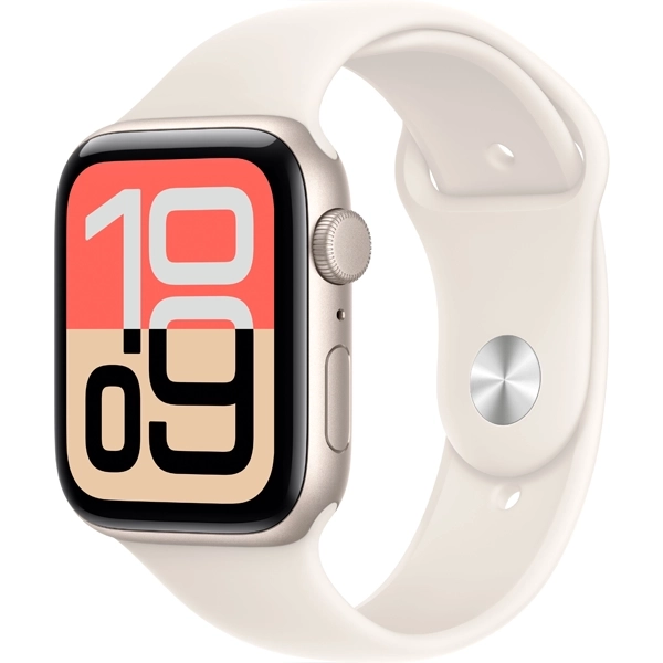 Apple Watch SE 3rd Generation 44 mm S M MEHG4HN A3325 GPS - Starlight Aluminum Starlight Sport